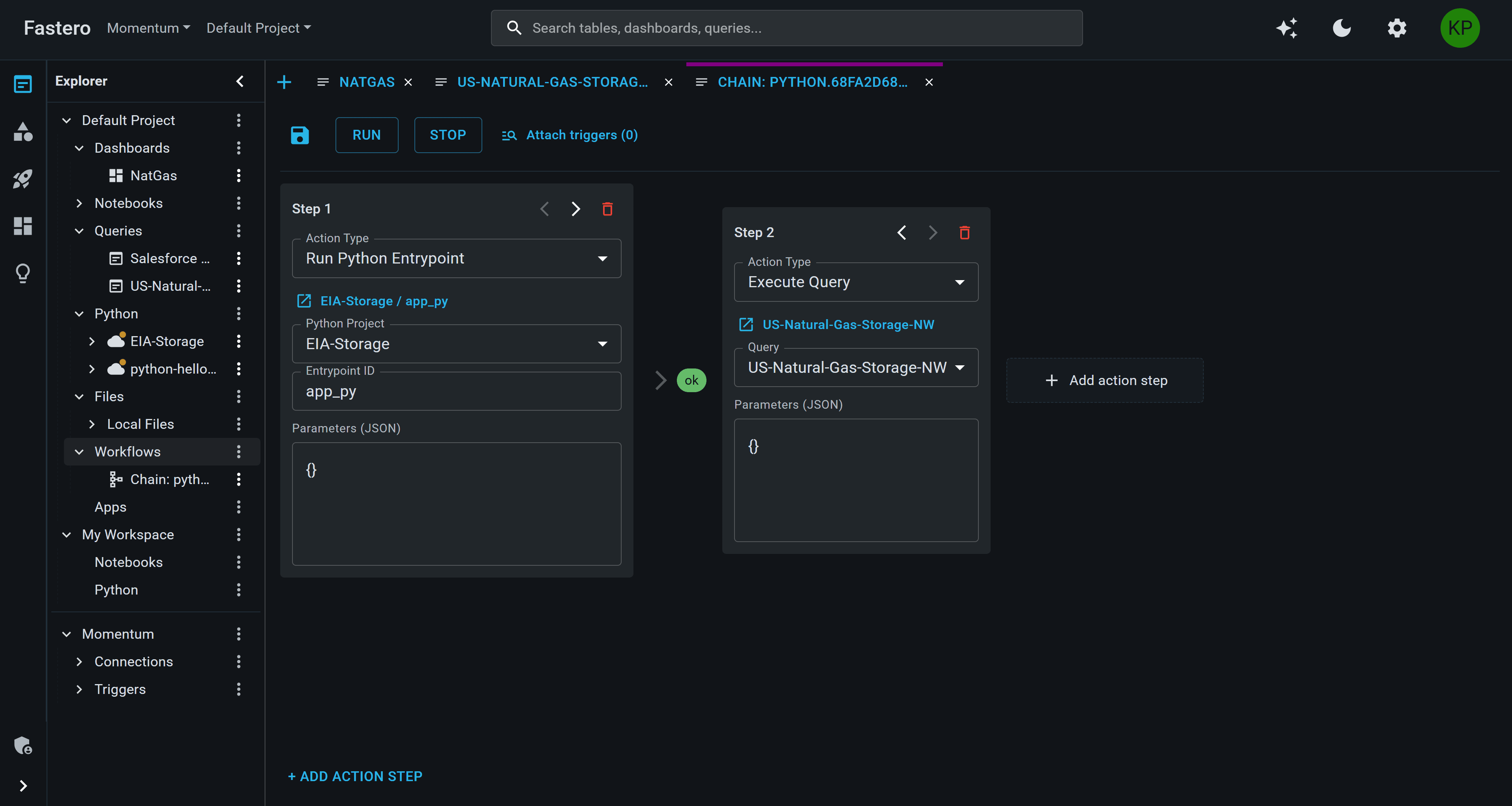 Fastero workflow orchestrator with multi-step pipelines