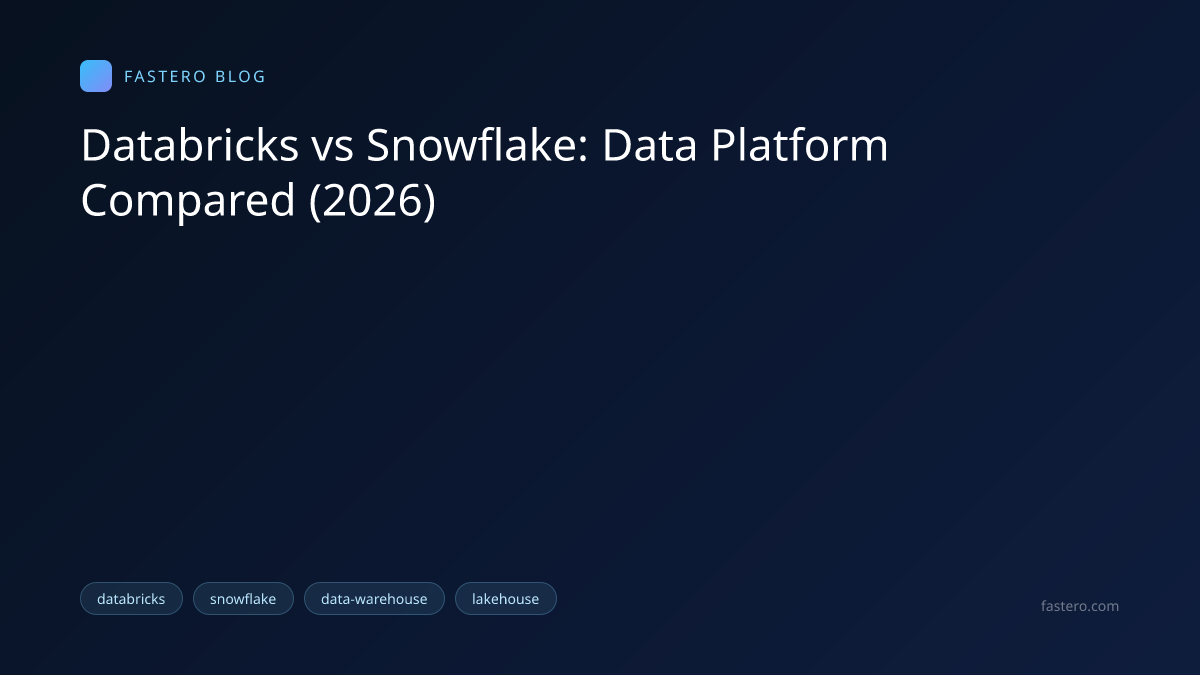 Databricks vs Snowflake: Data Platform Compared (2026)